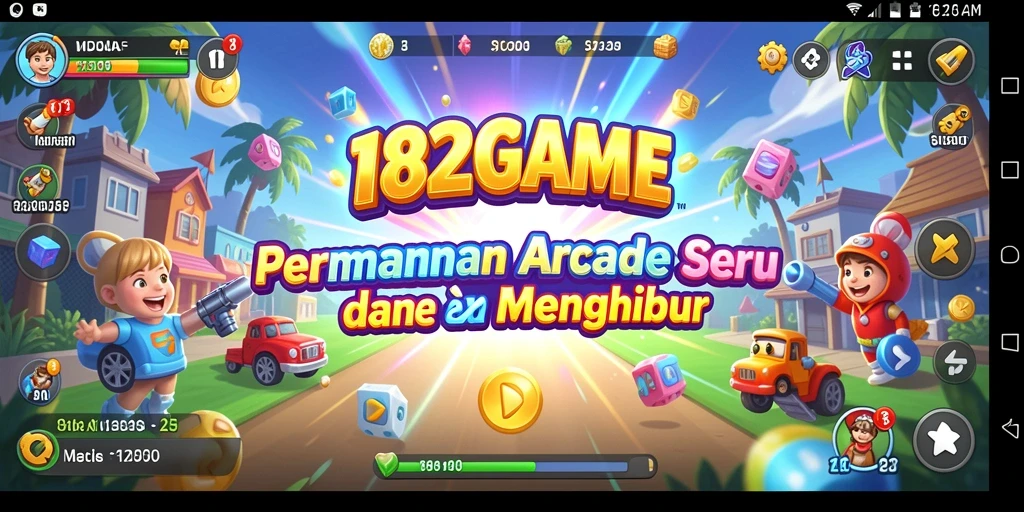 Screenshot gameplay menunjukkan aksi seru dalam 182GAME.