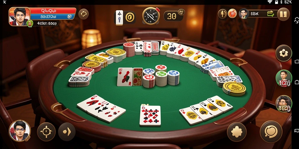 Tampilan gameplay seru dari permainan QiuQiu 8ZK.