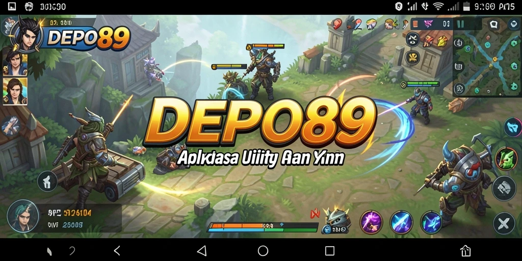 Tampilan antarmuka utama DEPO89 yang user-friendly dan informatif.