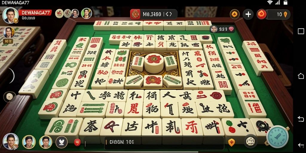 Tampilan menarik dari permainan Mahjong DEWANAGA77 yang menantang.