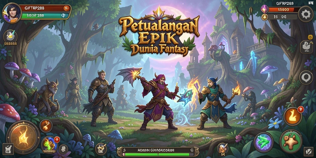 Tampilan gameplay GIFTRP288 yang penuh aksi dan strategi.