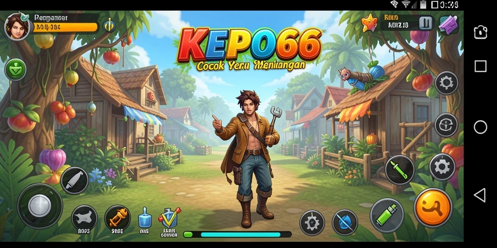 Tampilan menarik dari permainan KEPO66 dengan gameplay Match-3 yang seru.