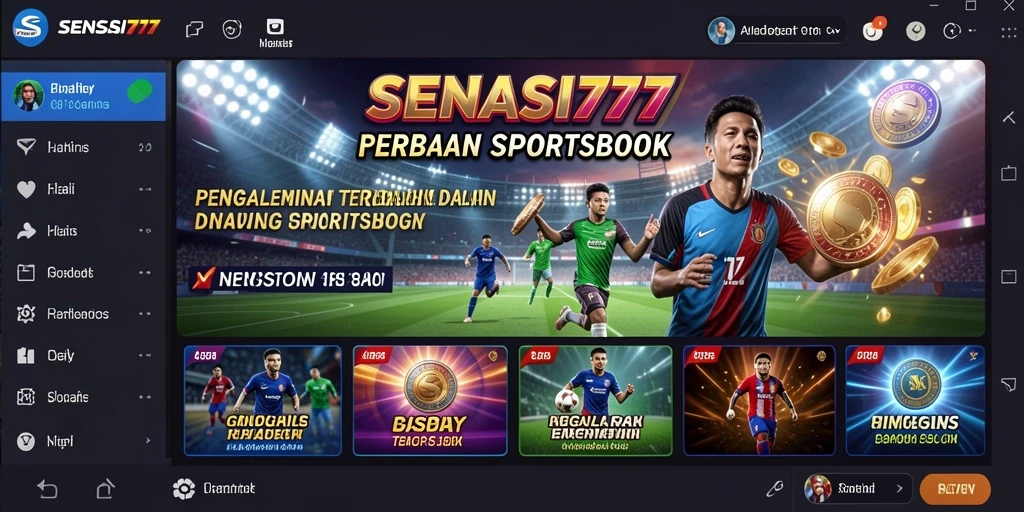 Tampilan menarik dari gameplay Sportsbook SENSASI777.