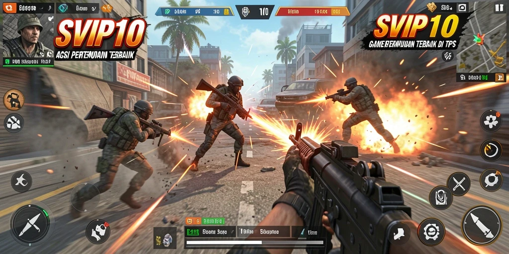 Screenshot gameplay SVIP10 menunjukkan aksi pertarungan yang mendebarkan.